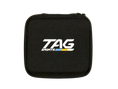 Load image into Gallery viewer, Black pouch with 'TAG Sports' logo on a white background