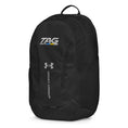 Load image into Gallery viewer, Black backpack with Under Armour logo on a white background