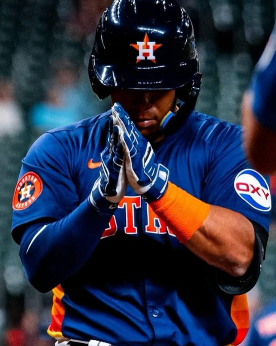 Baseball player in Houston Astros uniform.