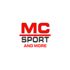 MC Sport and More logo in red and black on a white background.