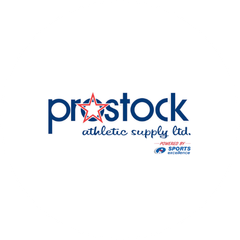 Prostock Athletic Supply Ltd. logo on a plain white background, featuring the word 'prostock' in blue with a red star graphic and smaller text reading 'athletic supply ltd.